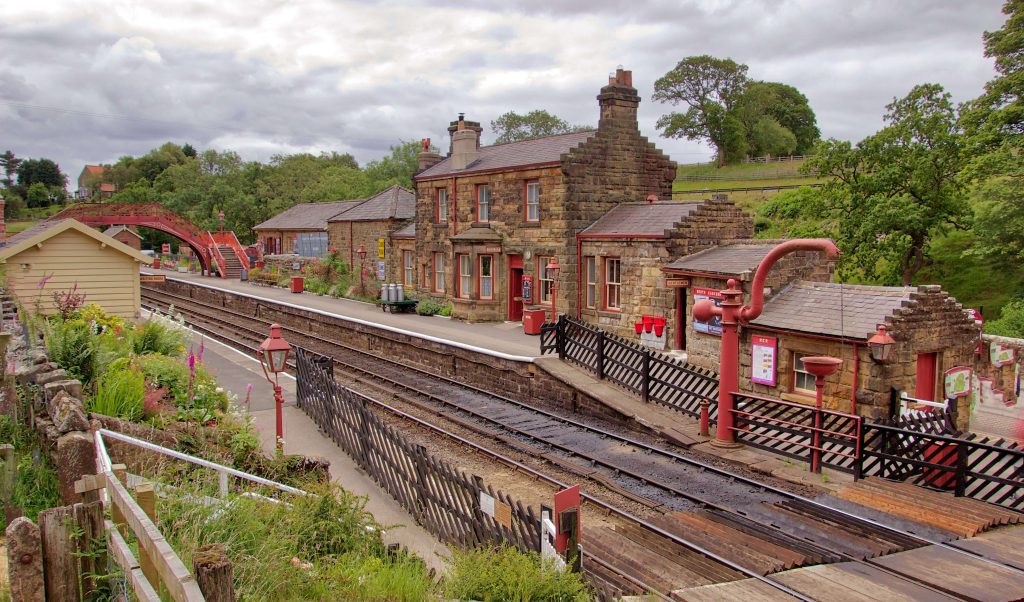 Goathland Station, an old picturesque train station in rural North Yorkshire